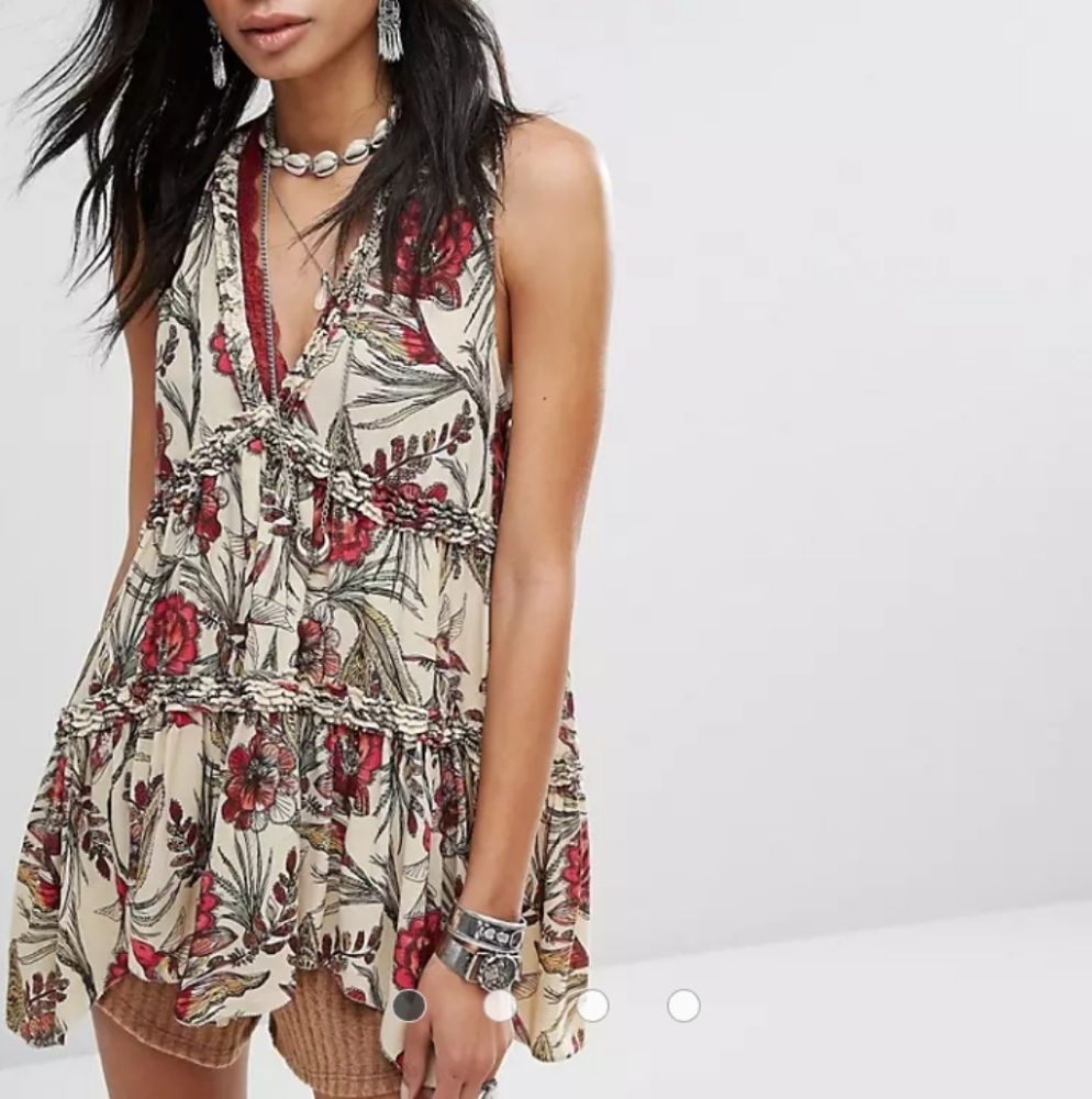 Free People Purple Haze Printed Tunic